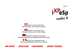 Tablet Screenshot of ixpesports.nl